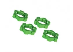 7758G Traxxas Wheel Nuts, Splined, 17Mm, Serrated (Green-Anodized) (4) 1