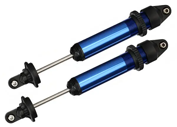 7761 Shocks, Gtx, Aluminum (Blue-Anodized) (Fully Assembled W/O Springs) (2) 1