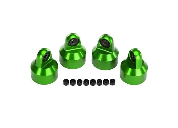 7764G Shock Caps, Aluminum (Green-Anodized), Gtx Shocks (4)/ Spacers (8) 1