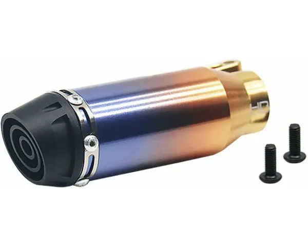 Lpc300p14 - 1/4 Scale Rct Titanium Look Pipe Pm-Mx 1