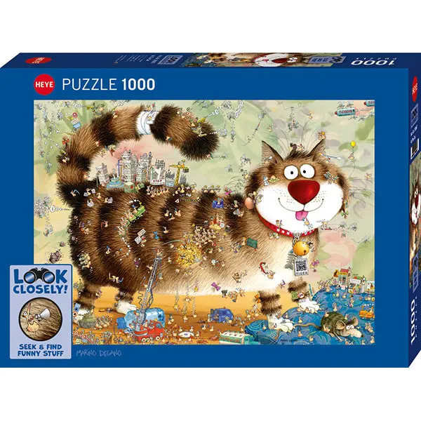At The Cat - Look Closely! 1000-Piece Puzzle 1
