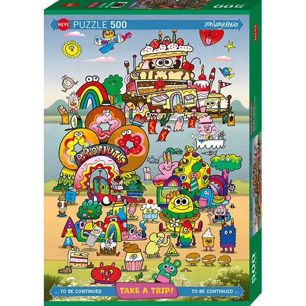 Take A Trip!, With Jon Burgerman 500-Piece Puzzle 1