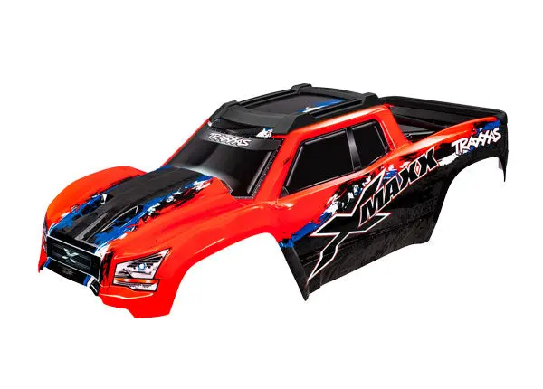 7811R Traxxas Body, X-Maxx, Red (Painted, Decals Applied) (Assembled 1