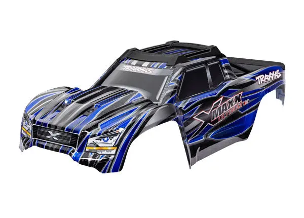 7868-Blue Traxxas Body, X-Maxx Ultimate, Blue (Painted, Decals Applied) 1