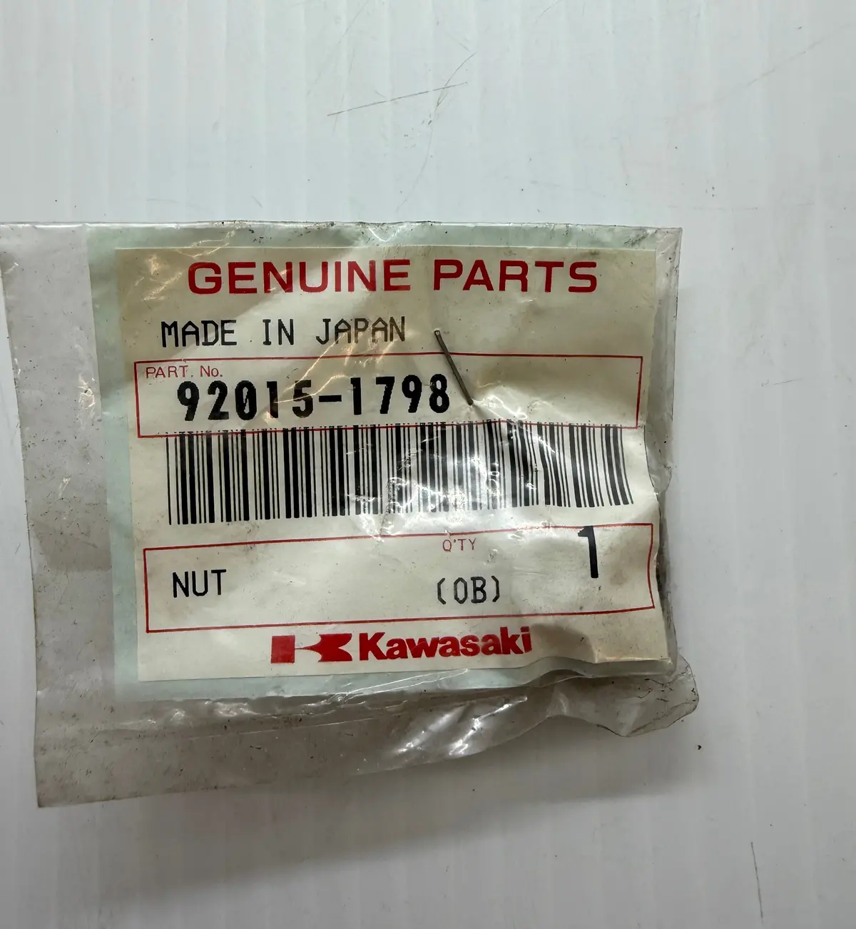 Kawasaki Fairing Nut 92015-1798 1