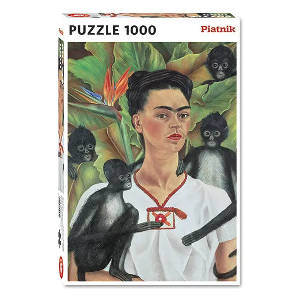 Self-Portrait With Monkeys 1000-Piece Puzzle 1