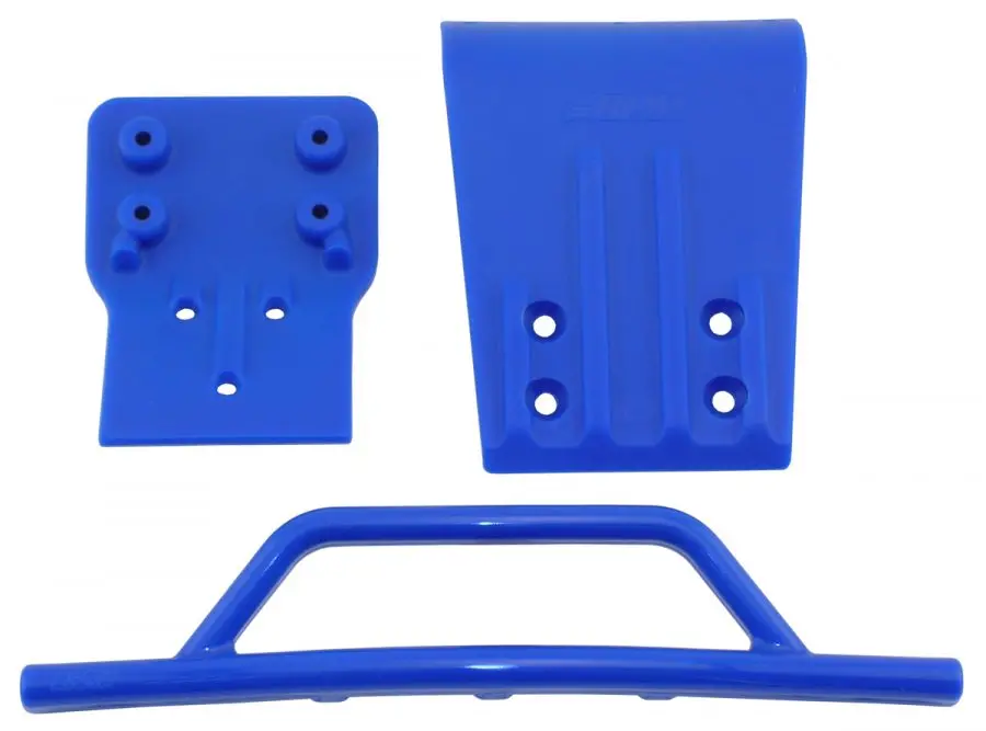 80025 Rpm Traxxas Slash 4X4 Front Bumper & Skid Plate (Blue) 1