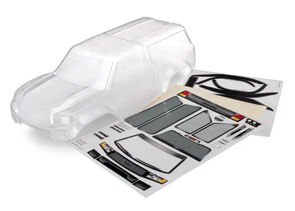 8112 Body With Camper, Trx-4® Sport (Clear, Trimmed, Requires Painting)/ Window Masks/ Decal Sheet 1