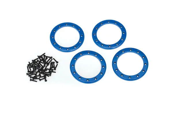 8168X Beadlock Rings, Blue (2.2") (Aluminum) (4)/ 2X10 Cs (48) 1