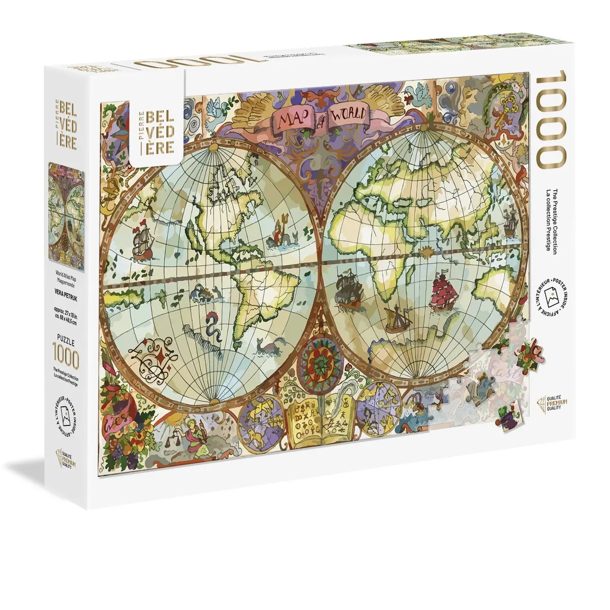 World Atlas Map 1000-Piece Puzzle 1