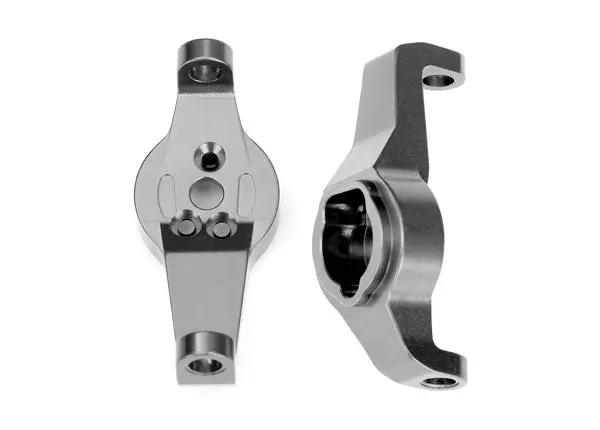 8232A  Caster Blocks, 6061-T6 Aluminum (Charcoal Gray-Anodized), Left And Right 1