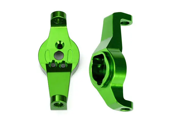 8232G  Caster Blocks, 6061-T6 Aluminum (Green-Anodized), Left And Right 1