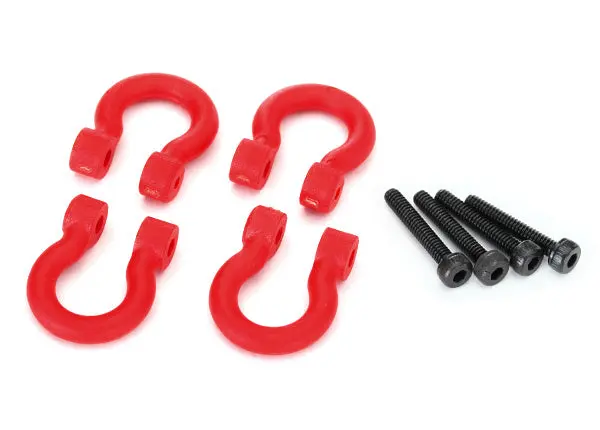 8234R  Bumper D-Rings, Red (Front Or Rear)/ 2.0X12 Cs (4) 1