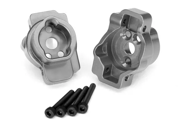 8256A Traxxas Portal Drive Axle Mount, Rear, 6061-T6 Aluminum (Charcoal Gray-Anodized) (Left And Right)/ 2.5X16 Cs (4) 1