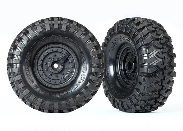 8273  Tires And Wheels, Assembled, Glued (Tactical 1.9” Wheels, Canyon Trail 4.6X1.9” Tires) (2) 1