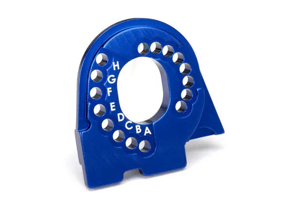 8290X Motor Mount Plate, 6061-T6 Aluminum (Blue-Anodized) 1