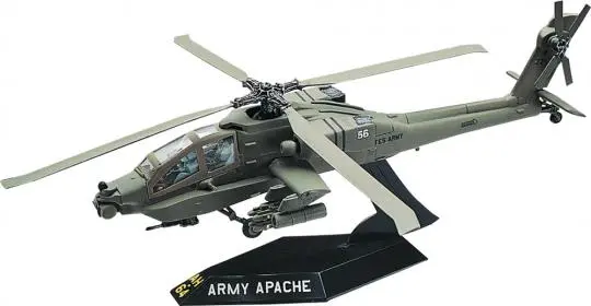 Rev1183 Ah-64 Apache Helicopter Desktop (1/72) Sl2 Snaptite 1