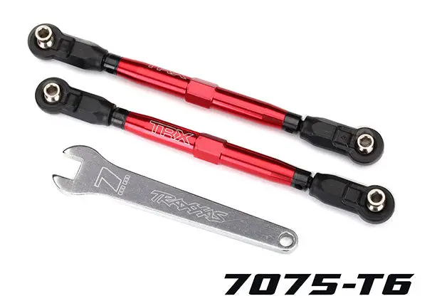 8547R Traxxas Toe Links, Front, Unlimited Desert Racer Red Anodized 1