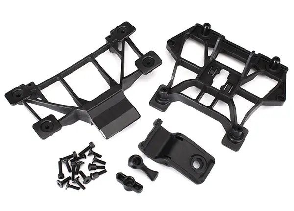 8615 Traxxas Body Mounts, Front & Rear/ 3X12mm Cs (4)/ 3X12mm Shoulder Screw (2)/ 3X10mm Flat-Head Machine Screw (8)/ 3X12mm Bcs (1) 1
