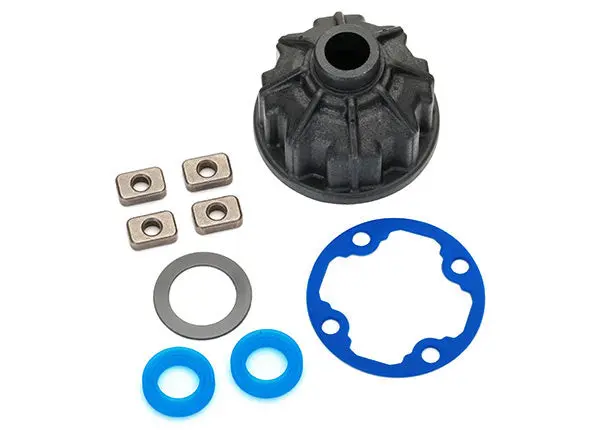 8681 Carrier, Differential (Heavy Duty)/ X-Ring Gaskets (2)/ Ring Gear Gasket/ Spacers (4)/ 12.2X18x0.5 Ptfe-Coated Washer (1) 1