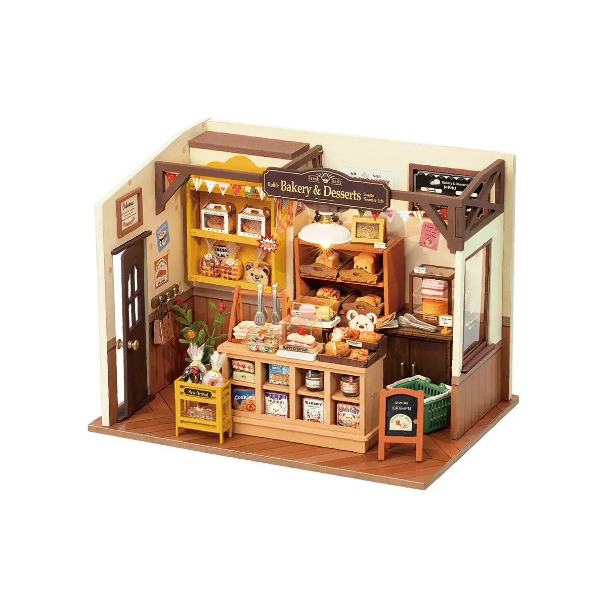 Dg161 Rolife Becka's Baking House Diy Miniature House Kit 1