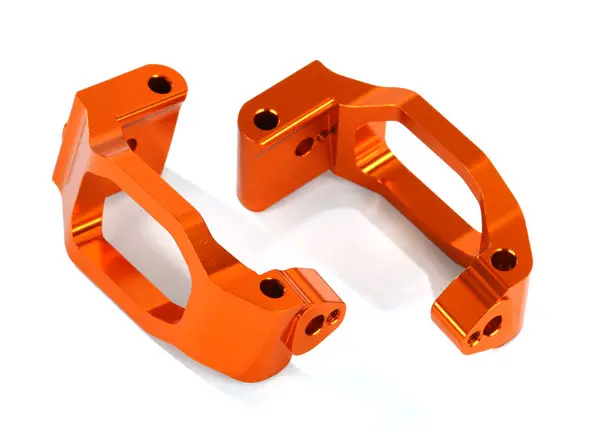 8932A Caster Blocks (C-Hubs), 6061-T6 Aluminum (Orange-Anodized), Left & Right/ 4X22mm Pin (4)/ 3X6mm Bcs (4)/ Retainers (4) 1