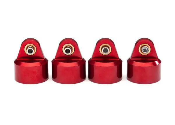 8964R Shock Caps, Aluminum (Red-Anodized), Gt-Maxx® Shocks (4) 1