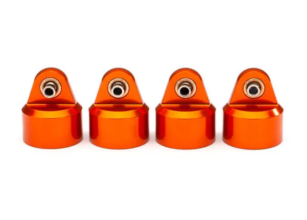 8964T Shock Caps, Aluminum (Orange-Anodized), Gt-Maxx® Shocks (4) 1