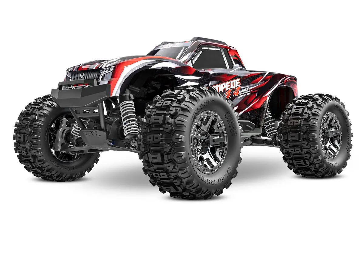 90376-4 Traxxas Stampede Vxl Brushless 1/10 4X4 Monster Truck - Red 1