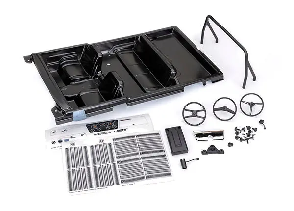 9114-Blk Traxxas Interior, Chevrolet Blazer (1969 -1972) - Black 1