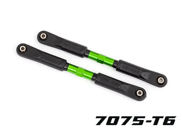 9547G Traxxas Camber Links, Front, Sledge - Green-Anodized 1