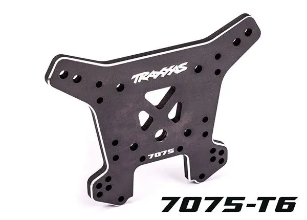 9638A Traxxas Shock Tower, Rear, 7075-T6 Aluminum (Dark Titanium) 1