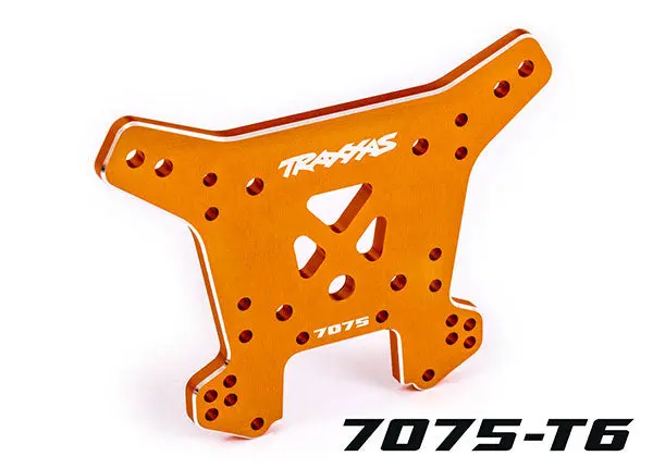 9638T Traxxas Shock Tower, Rear, 7075-T6 Aluminum (Orange-Anodized) 1