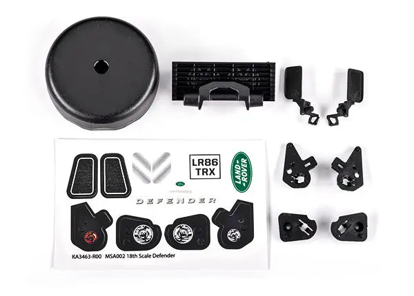 9720 Traxxas Grille/ Mirrors, Side (Left & Right) 1