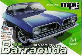 1:25 '69 Plymouth Barracuda 3In1 1