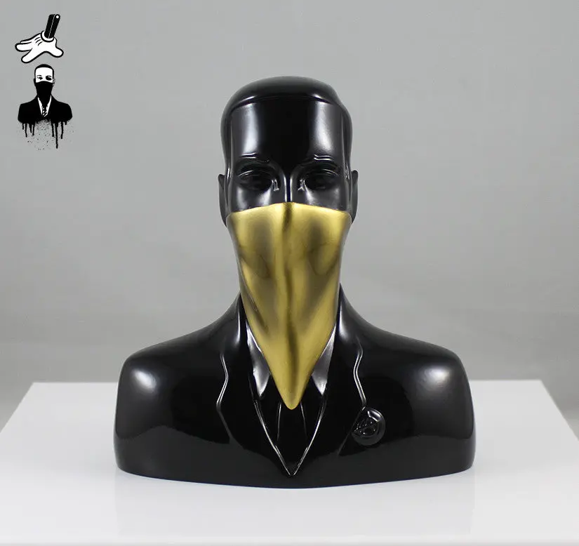 Abcnt - "Abcnt" Black N Gold Resin Sculpture 1