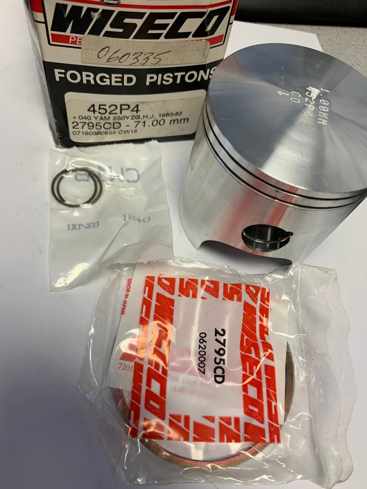Yz250 Wiseco Piston Kit 71Mm 1