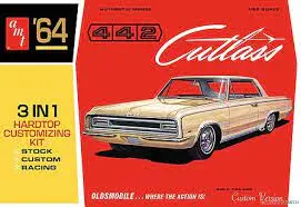 1:25 '64 442 Cutlass 3 In 1 Hardtop Customizing Kit 1