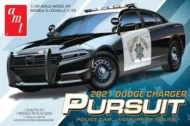 1:25 2021 Dodge Charger Pursuit Police Car 1