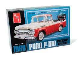 1:25 1960 Ford F-100 Pickup Truck (Full Trailer Included) 1