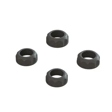 Ara330828 Shock Cap (4): 4X4, Black 1