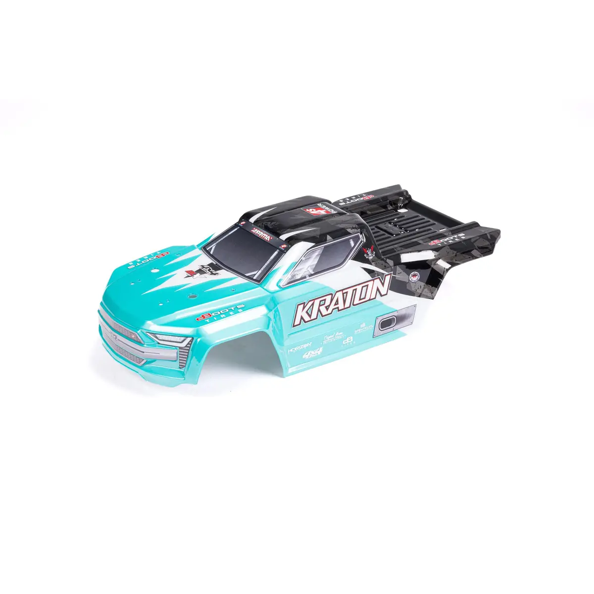 Ara402321 1/10 Painted Body, Teal/Black: Kraton 4X4 Blx 1