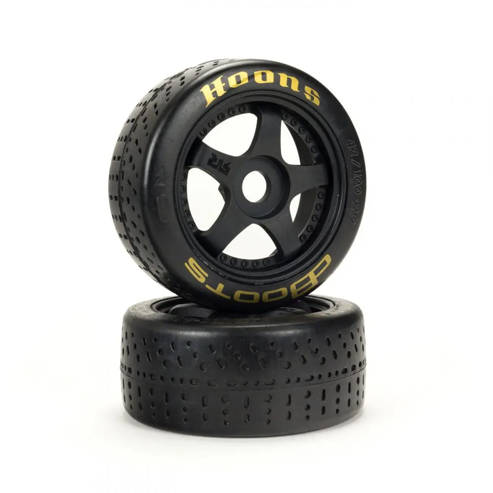 Ara550071 Dboots Hoons 42/100Mm Gold Belted Tires With 2.9" 5-Spoke Wheels (2) 1