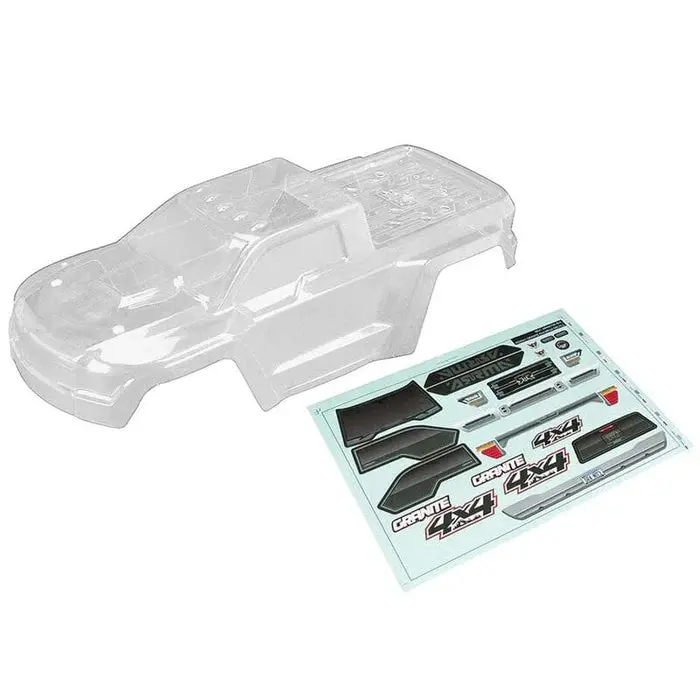Ar402261 Body Clear W/Decals Granite 4X4 Arac3337 1