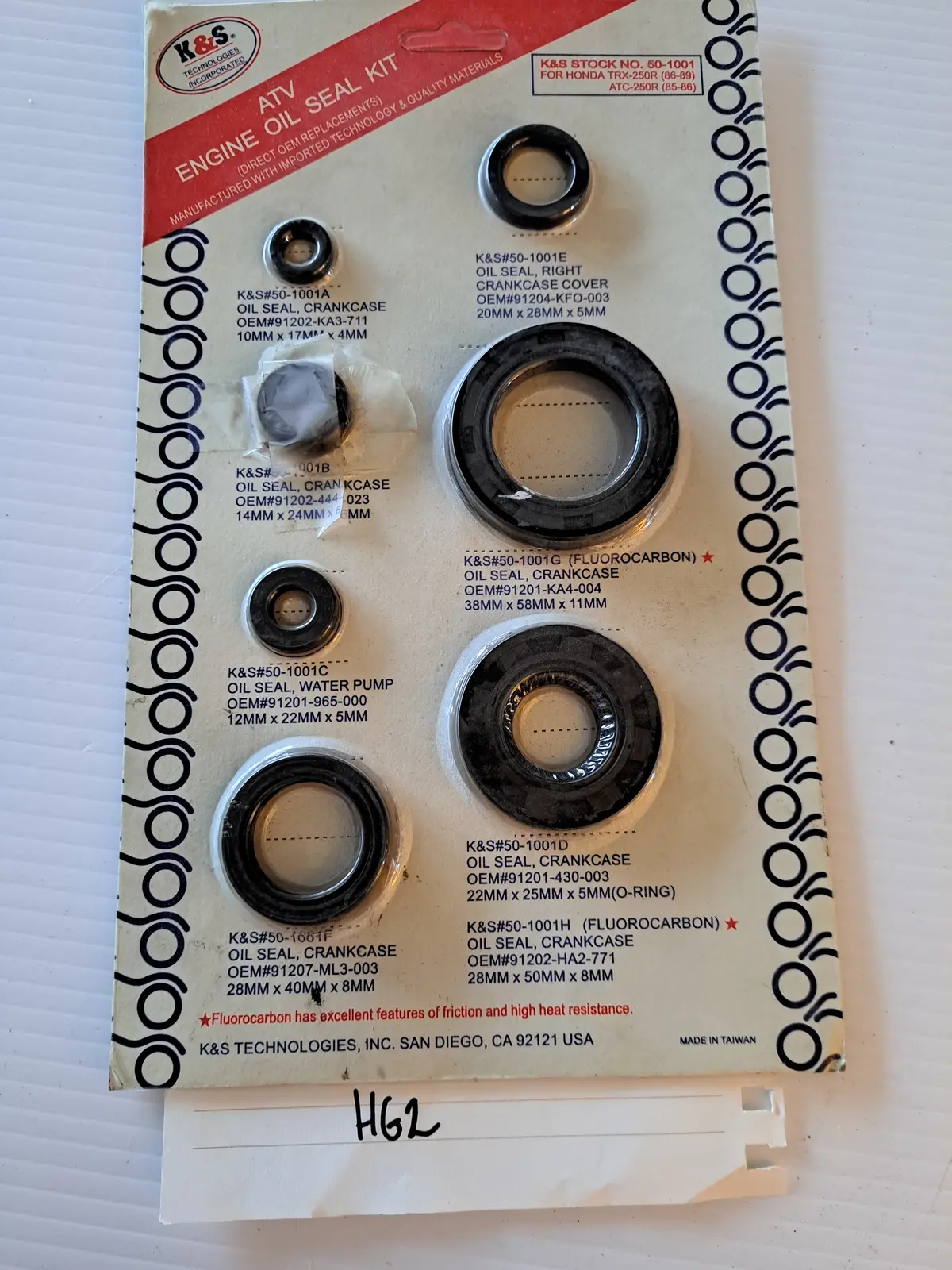 Trx250r Atc250r Oil Seal Set 1