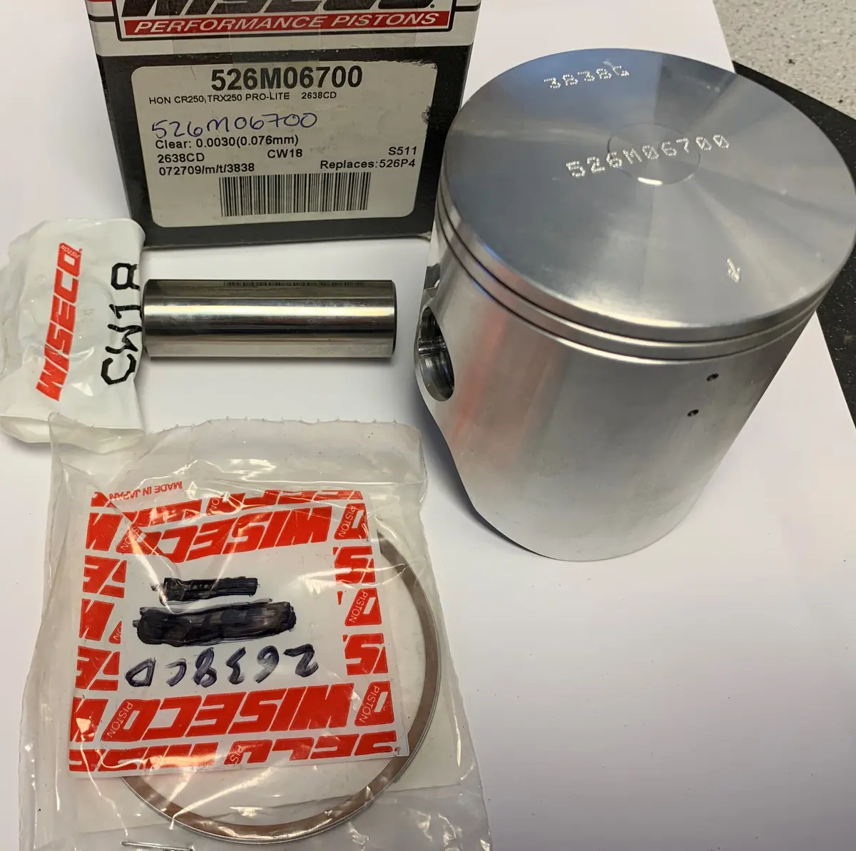 Trx250 Atc250r Cr250r Piston Kit 1