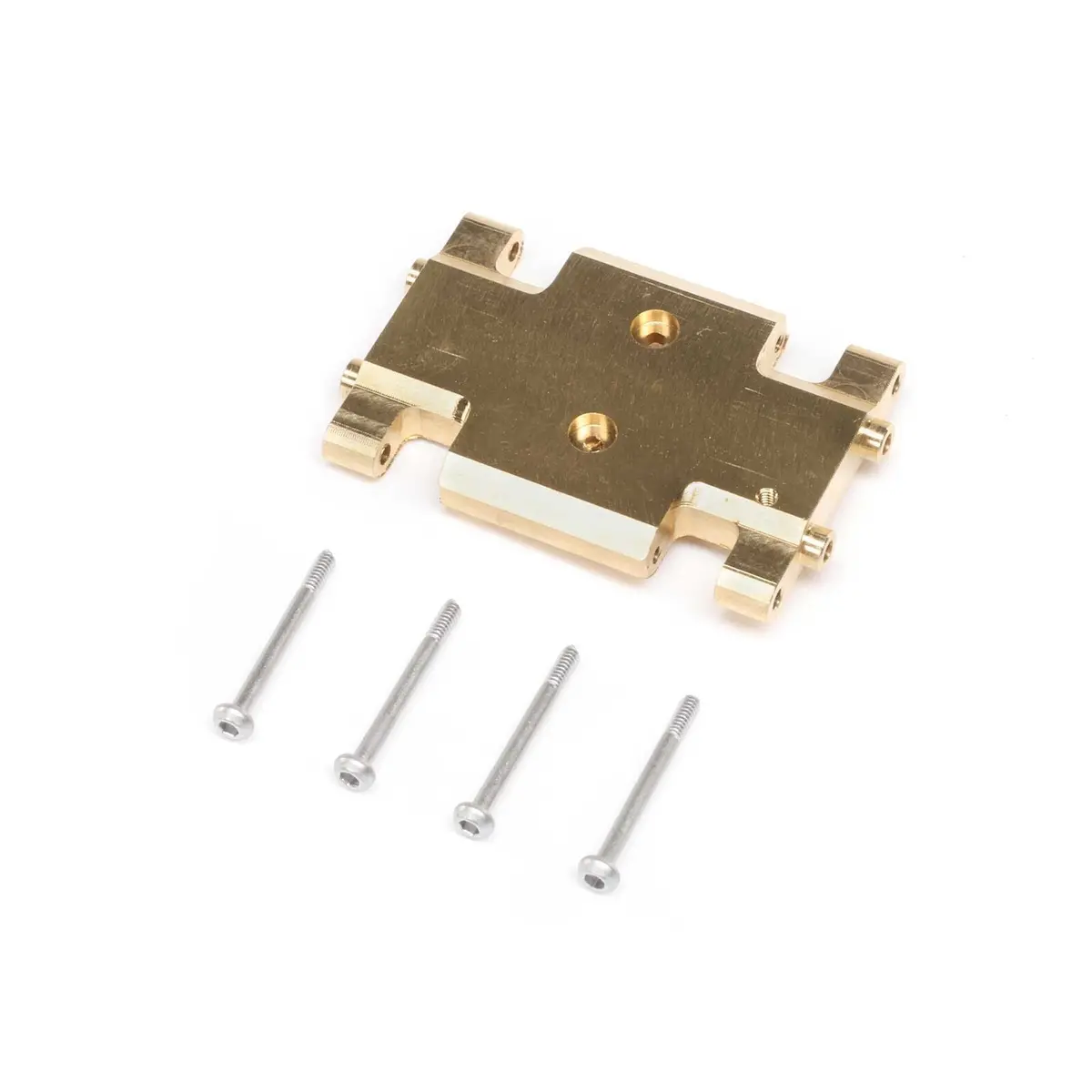 Axi301002 Chassis Skid Plate, Brass: Ax24 1