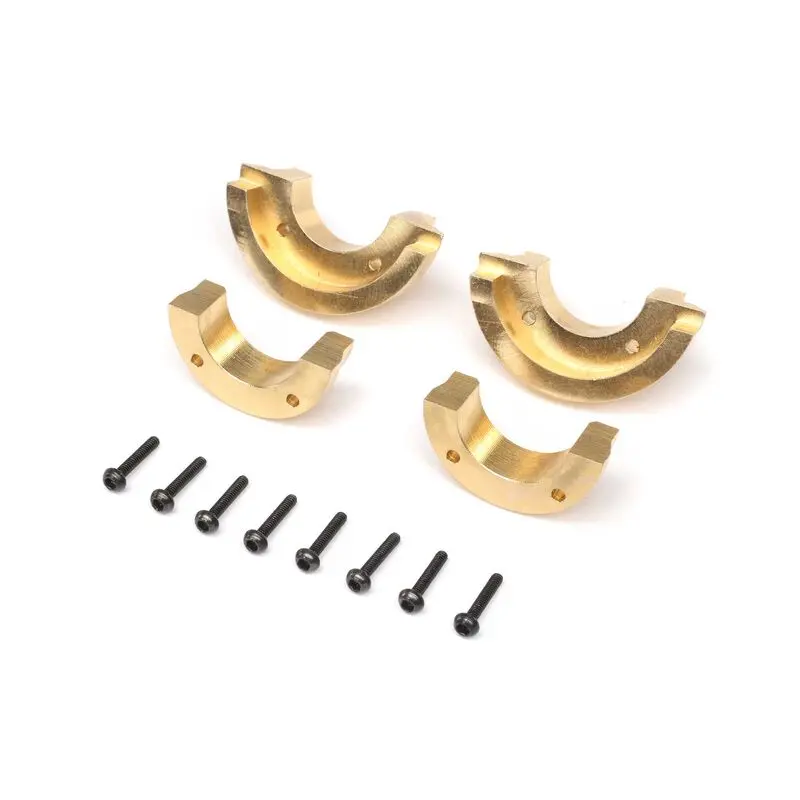 Axi302004 Knuckle Weights, Brass (4): Scx24, Ax24 1