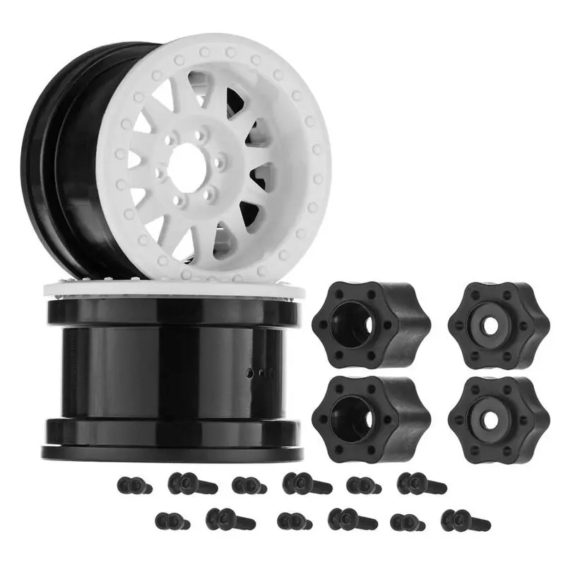 1/10 Method Ifd 2.2 Beadlock Wheels, 12Mm Hex, White (2) Axic8079 1
