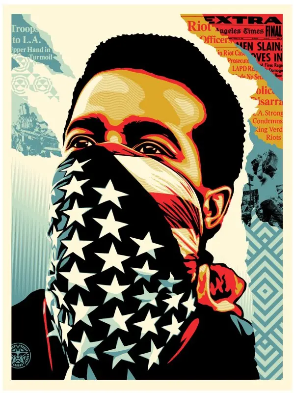 Shepard Fairey "American Rage" Obey Print 1